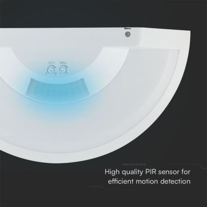 Aplique LED de baño con sensor SAMSUNG CHIP LED/10W/230V 4000K IP54 blanco