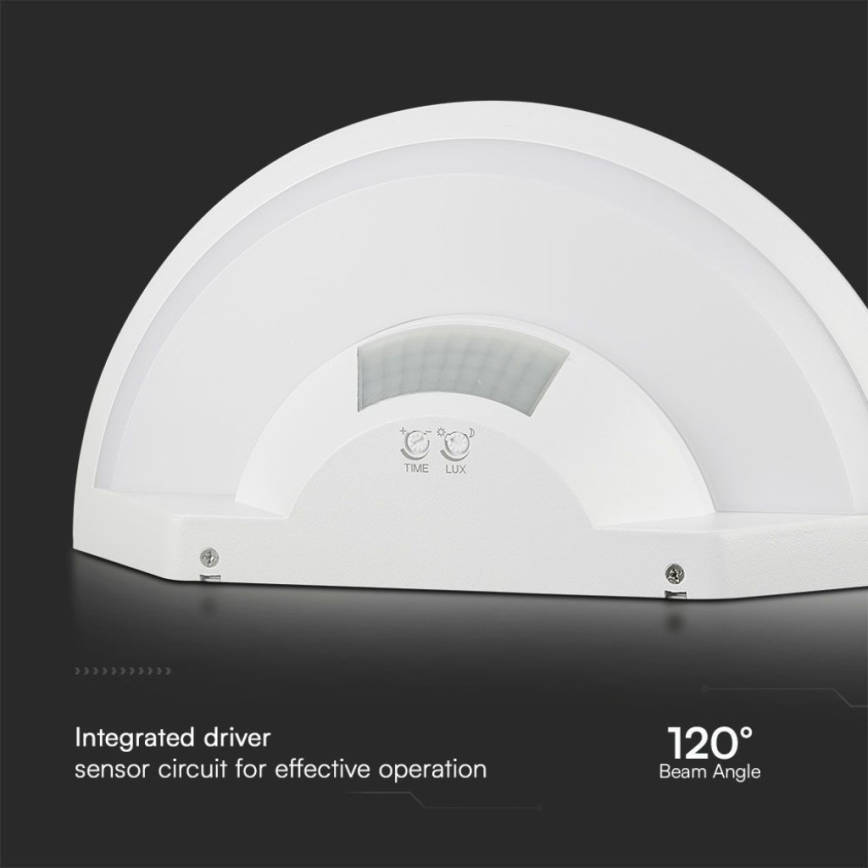 Aplique LED de baño con sensor SAMSUNG CHIP LED/10W/230V 4000K IP54 blanco