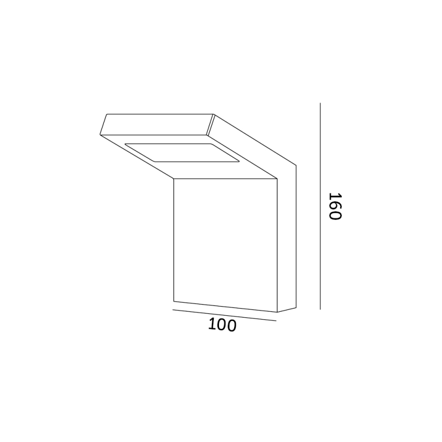 Aplique LED de exterior INDUO K LED/10W/230V 4000K IP54