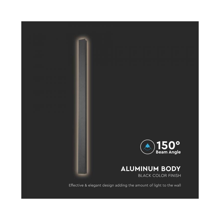 Aplique LED de exterior LED/10W/230V 3000K IP65 negro