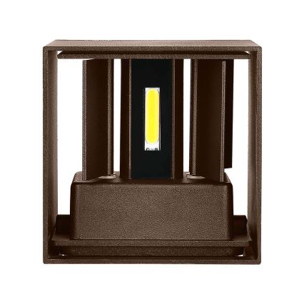 Aplique LED de exterior LED/11W/230V 3000K IP65 marrón