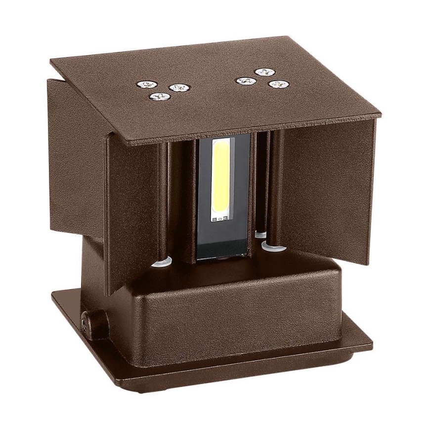 Aplique LED de exterior LED/11W/230V 3000K IP65 marrón