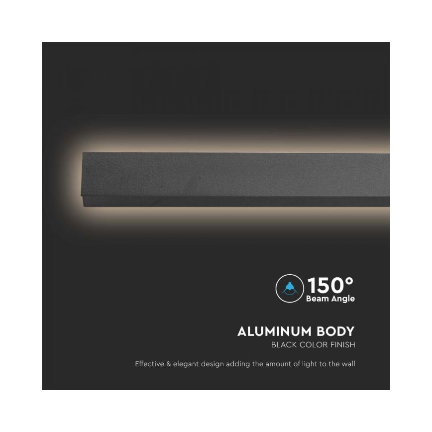 Aplique LED de exterior LED/16W/230V 4000K IP65 antracita