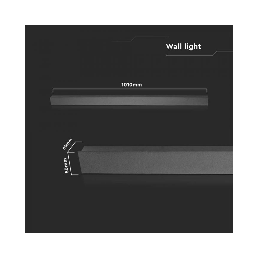 Aplique LED de exterior LED/16W/230V 4000K IP65 antracita