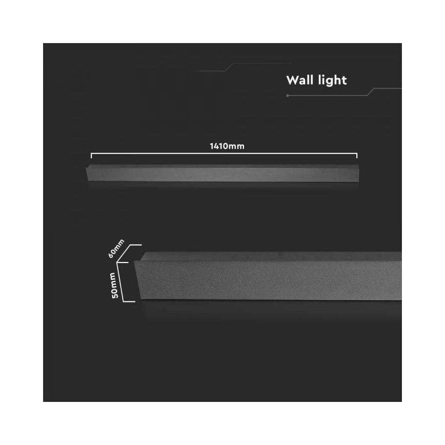 Aplique LED de exterior LED/23W/230V 4000K IP65 antracita