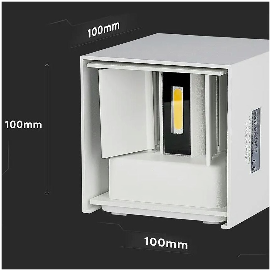 Aplique LED de exterior LED/5W/230V 3000K IP65 blanco