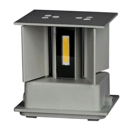 Aplique LED de exterior LED/5W/230V 3000K IP65 gris