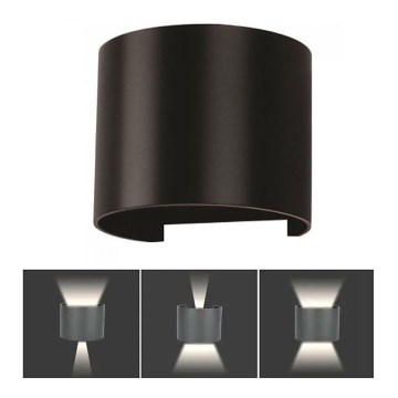 Aplique LED de exterior LED/6W/230V 3000K IP65 negro
