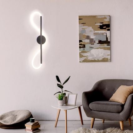 Aplique LED EMMA LED/19W/230V negro