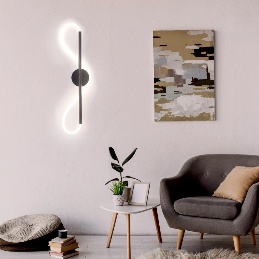 Aplique LED EMMA LED/19W/230V negro