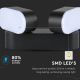 Aplique LED flexible de exterior 2xLED/12W/230V IP65 negro