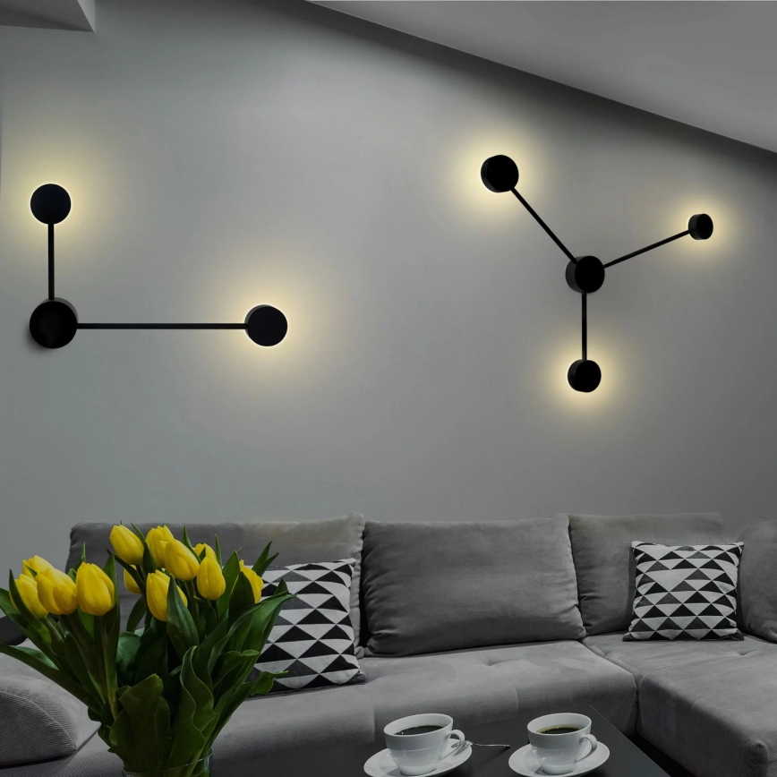 Aplique LED JOY 2xGX53/6W/230V negro