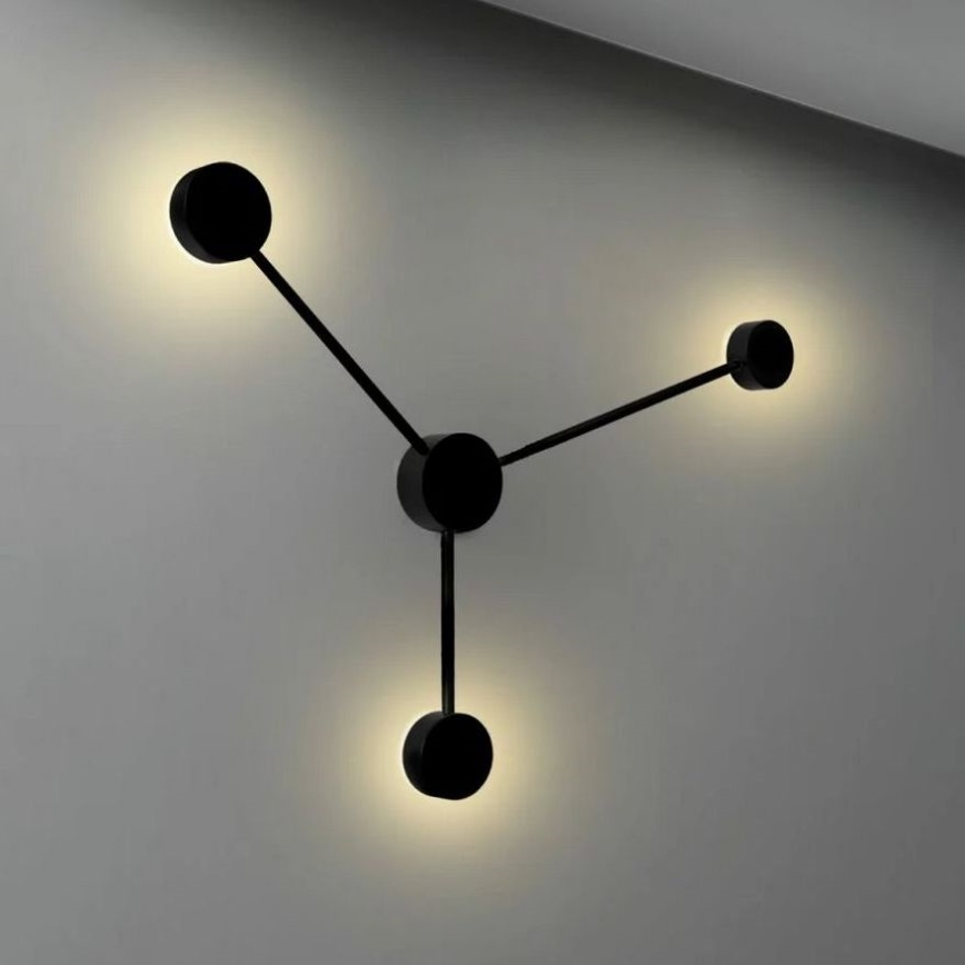 Aplique LED JOY 3xGX53/6W/230V negro