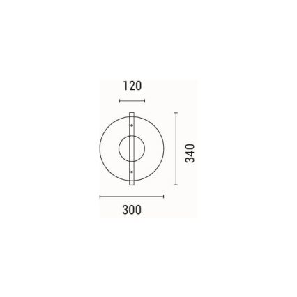 Aplique LED LED/10W/230V 3000K