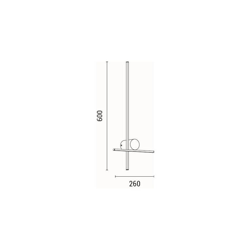Aplique LED LED/12W/230V 3000K