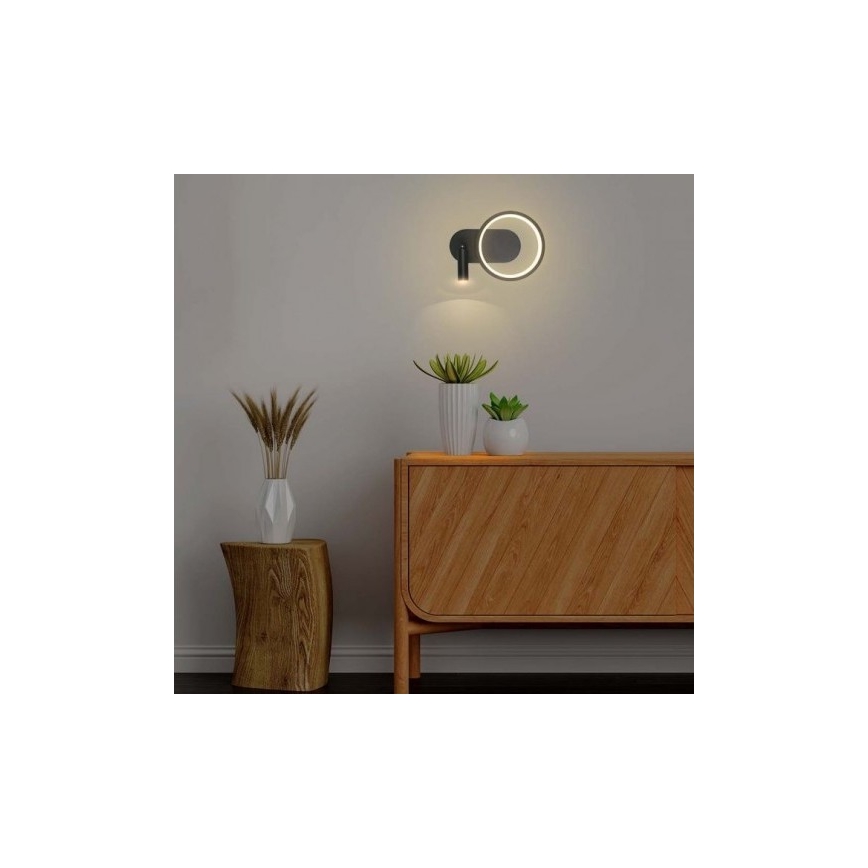 Aplique LED LED/14W/230V 4000K negro