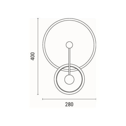 Aplique LED LED/15W/230V 3000K