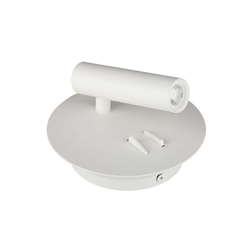 Aplique LED LED/3W/230V + LED/6W/230V 3000K blanco