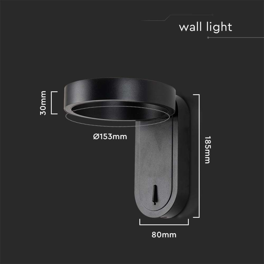 Aplique LED LED/5W/230V 3000K/4000K negro