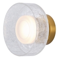 Aplique LED LED/8W/230V 3000K dorado/transparente