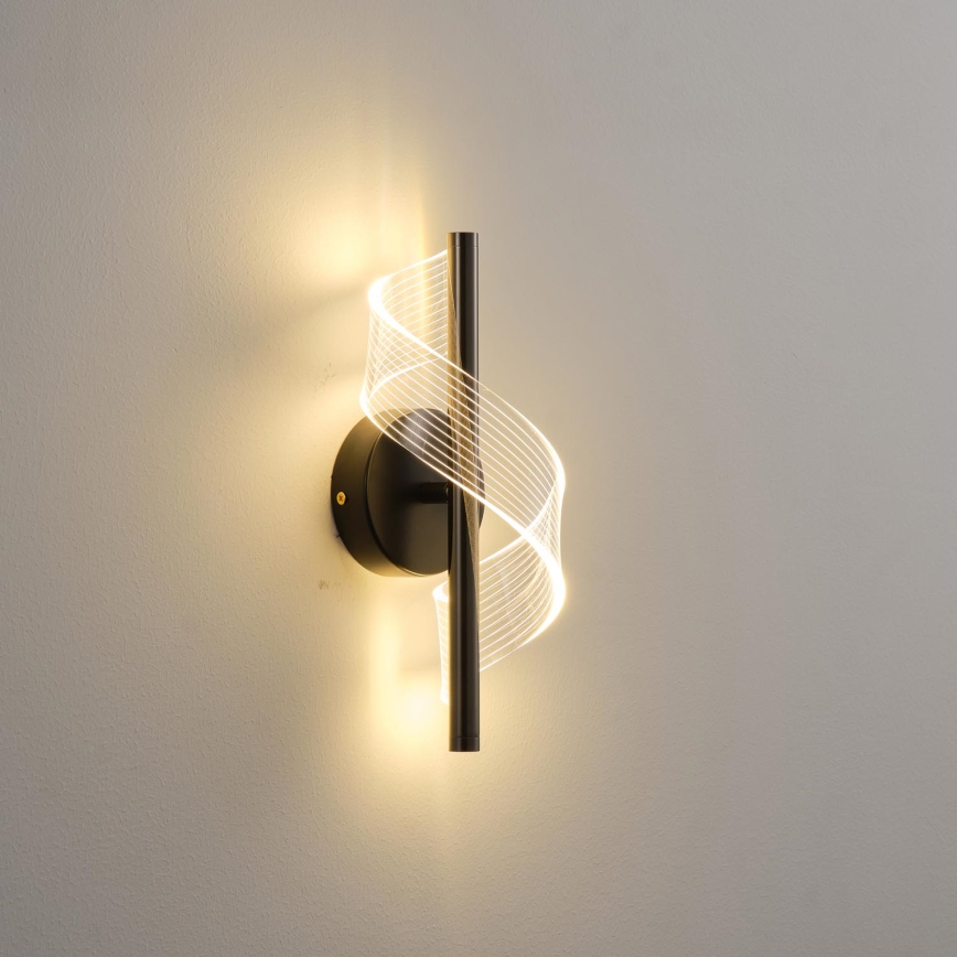 Aplique LED LED/8W/230V 3000K negro