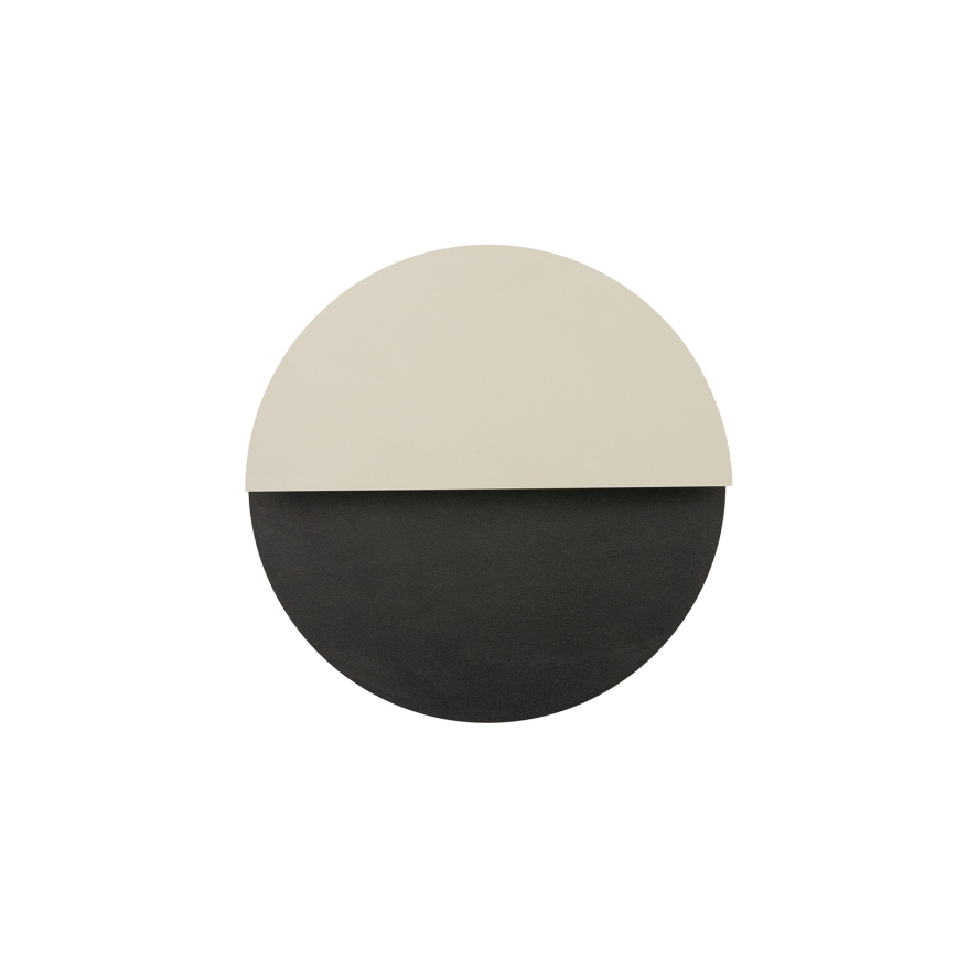 Aplique LED LUNA LED/7W/230V diá. 26 cm negro/beige