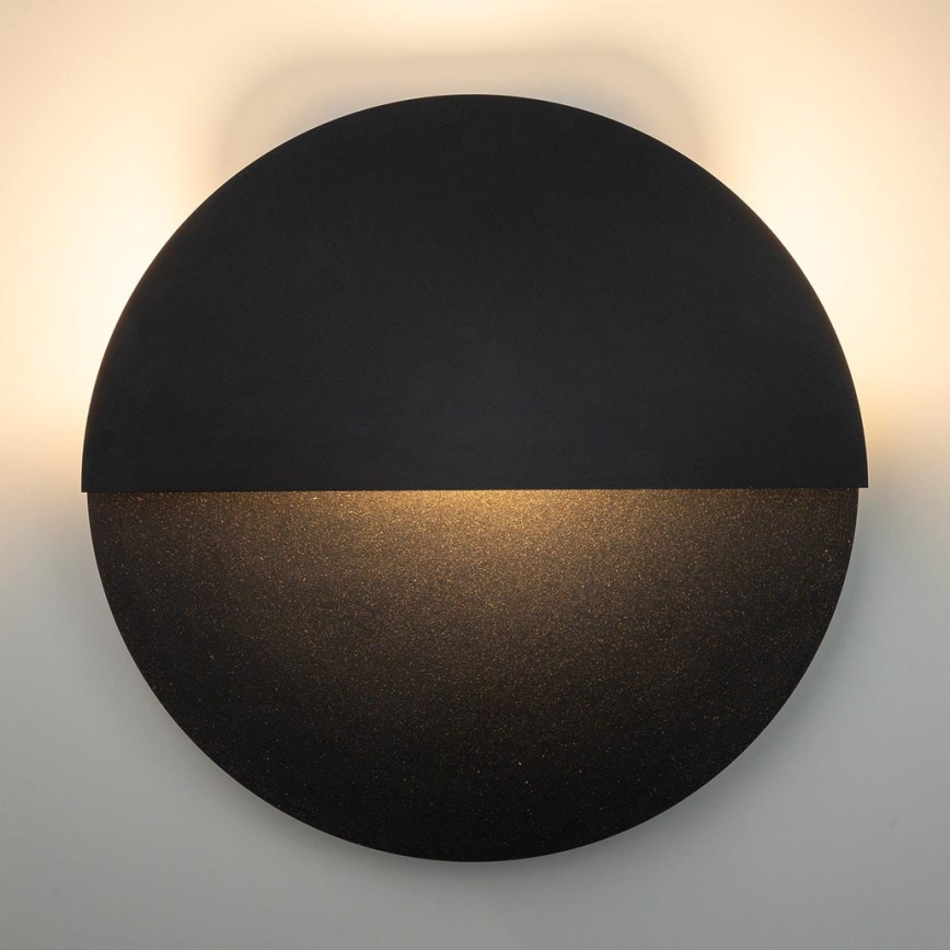 Aplique LED LUNA LED/7W/230V diá. 26 cm negro