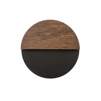 Aplique LED LUNA LED/7W/230V diá. 26 cm negro/marrón