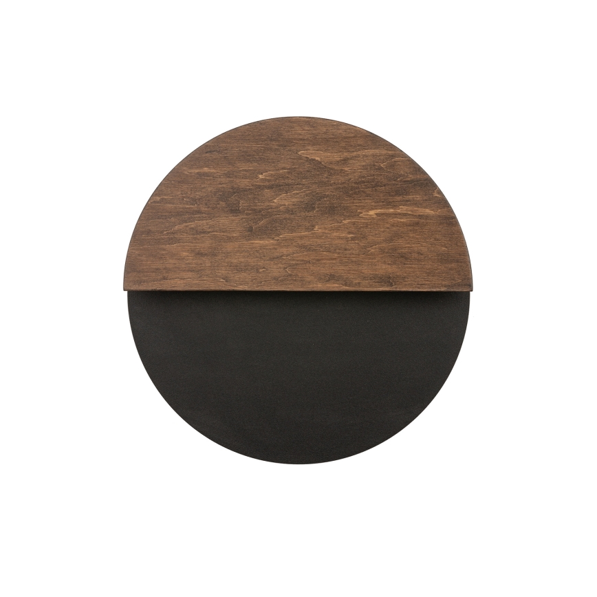 Aplique LED LUNA LED/7W/230V diá. 26 cm negro/marrón