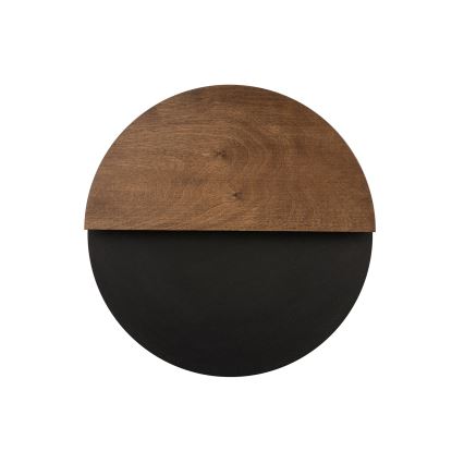 Aplique LED LUNA LED/7W/230V diá. 36 cm negro/marrón