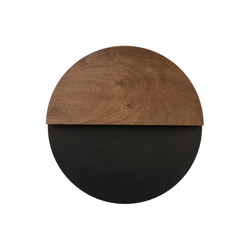 Aplique LED LUNA LED/7W/230V diá. 36 cm negro/marrón