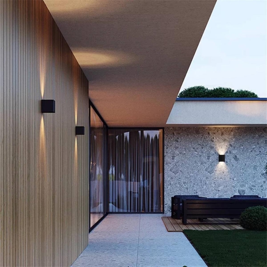 Aplique LED para exterior 2xLED/3W/230V IP54 negro