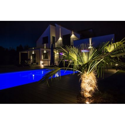 Aplique LED para exterior 2xLED/3W/230V IP54 negro