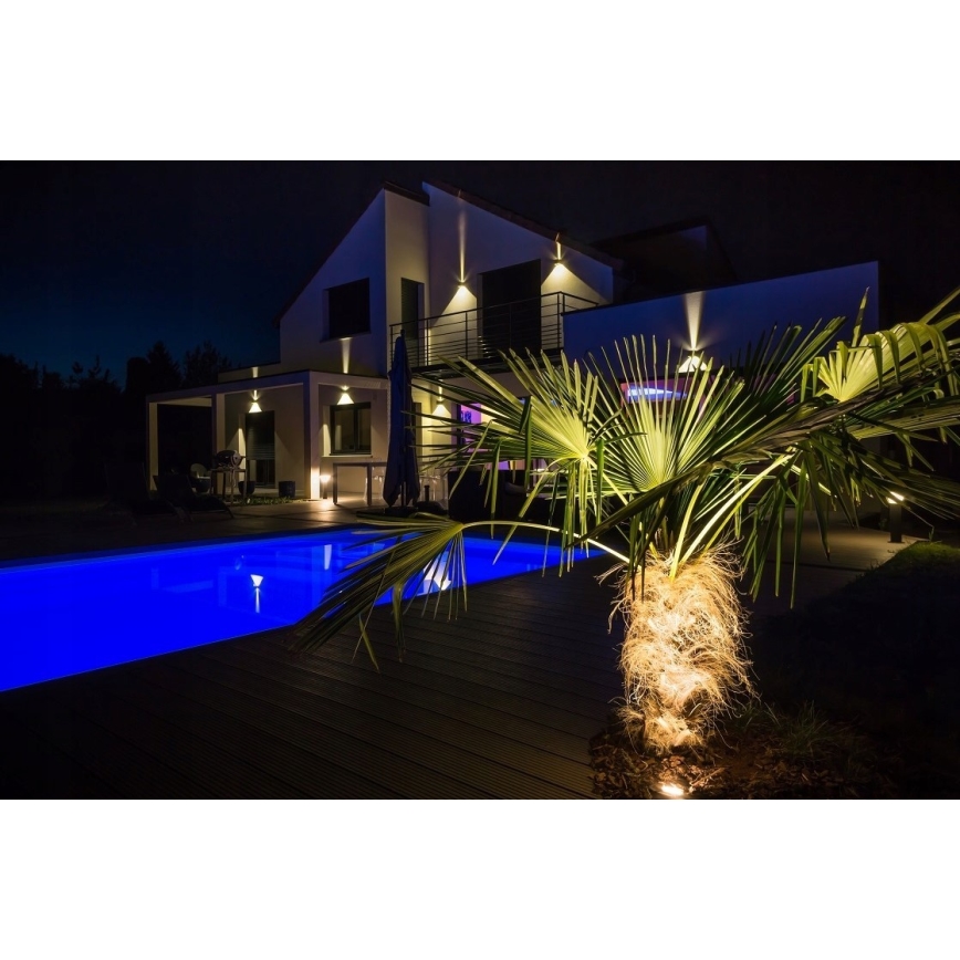 Aplique LED para exterior 2xLED/3W/230V IP54 negro