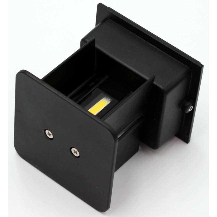 Aplique LED para exterior 2xLED/3W/230V IP54 negro
