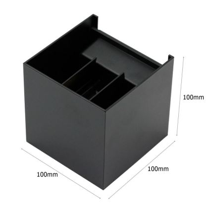 Aplique LED para exterior 2xLED/3W/230V IP54 negro