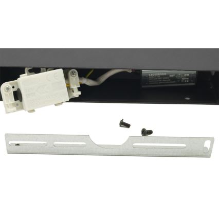 Aplique LED flexible para exterior 2xLED/4W/230V IP54 30 cm negro