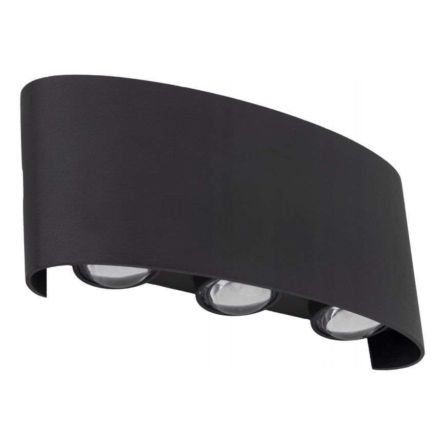 Aplique LED para exterior ARROW 6xLED/1W/230V IP54 negro