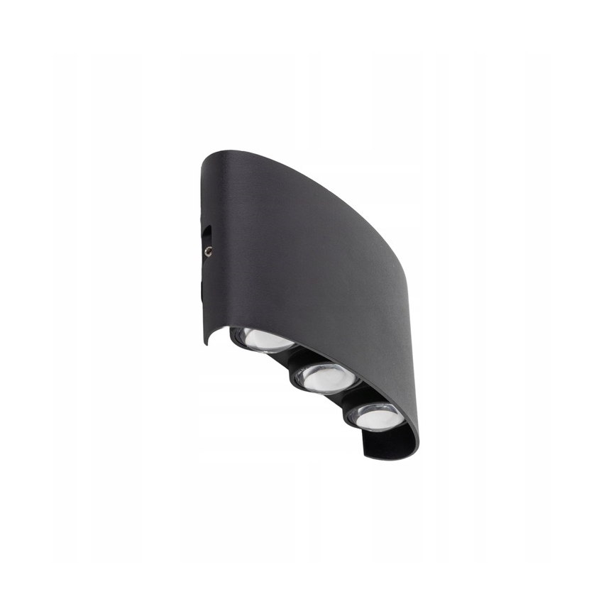 Aplique LED para exterior ARROW 6xLED/1W/230V IP54 negro