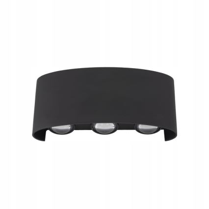 Aplique LED para exterior ARROW 6xLED/1W/230V IP54 negro