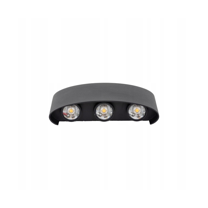 Aplique LED para exterior ARROW 6xLED/1W/230V IP54 negro