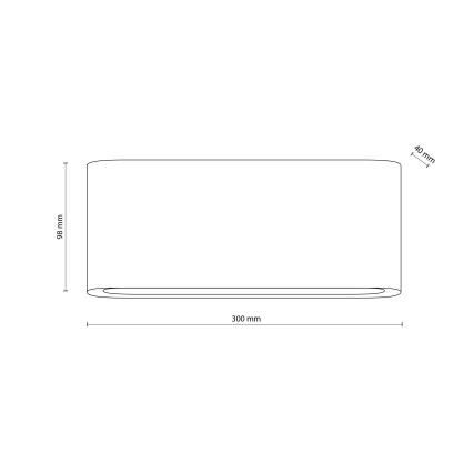 Aplique LED para exterior ARWENA 2xLED/12W/230V IP54 negro