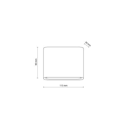 Aplique LED para exterior ARWENA 2xLED/3W/230V IP54 negro