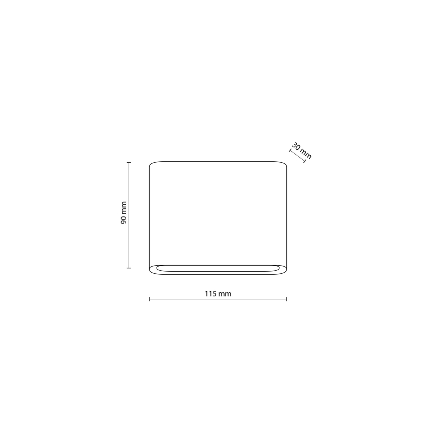 Aplique LED para exterior ARWENA 2xLED/3W/230V IP54 negro