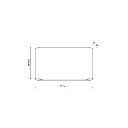 Aplique LED para exterior ARWENA 2xLED/6W/230V IP54 negro