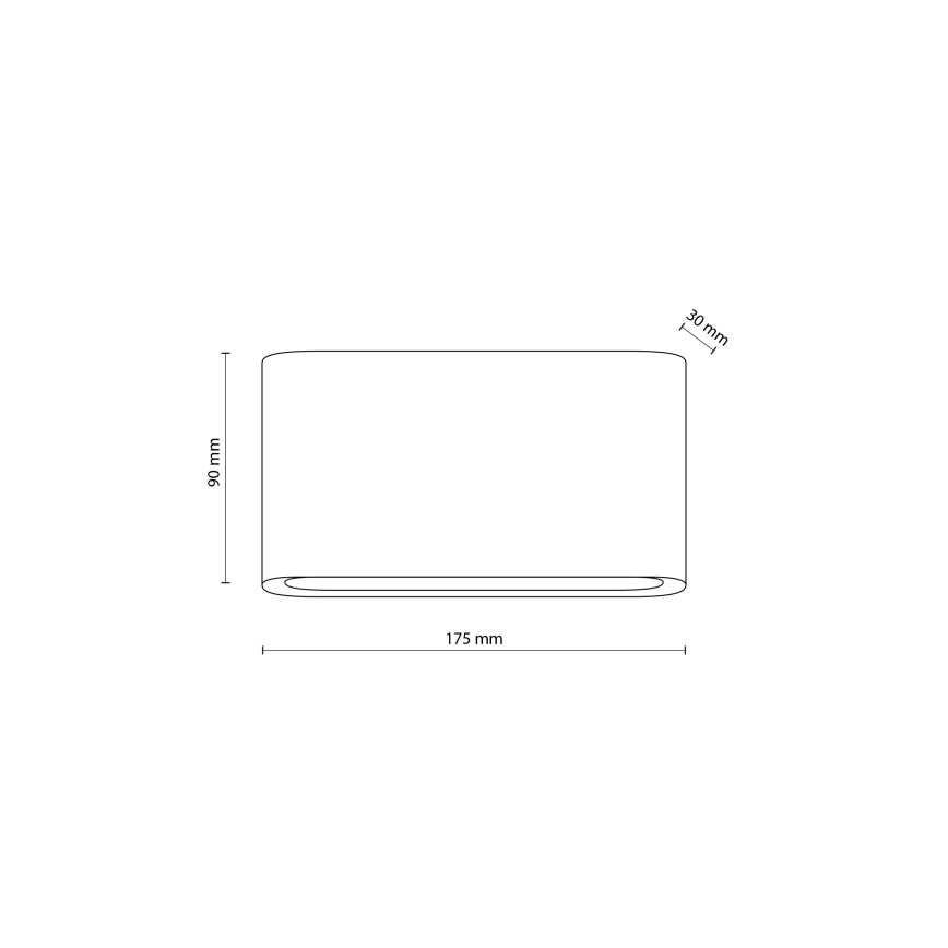 Aplique LED para exterior ARWENA 2xLED/6W/230V IP54 negro