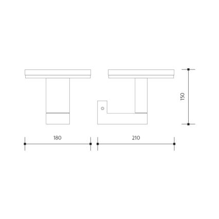 Aplique LED para exterior BARI LED/10W/230V 4000K IP54 antracita