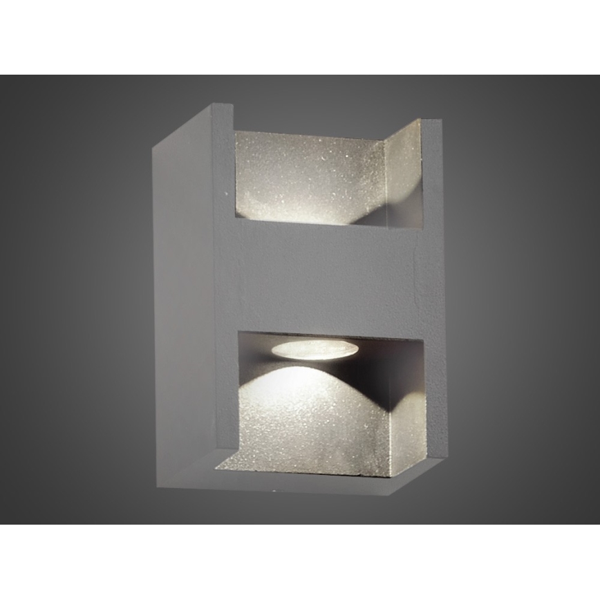 Aplique LED para exterior CISSA 2xLED/2W/230V IP54