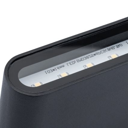 Aplique LED para exterior FLOW 2xLED/3W/230V IP54 negro