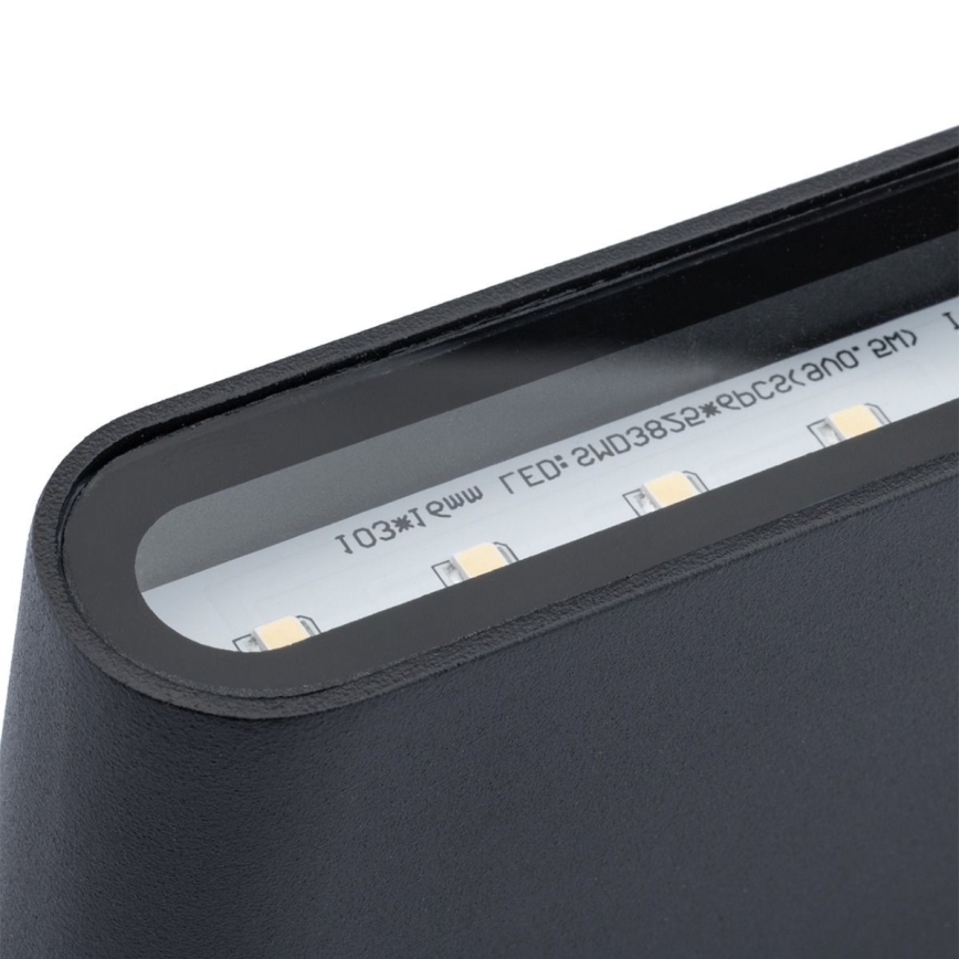 Aplique LED para exterior FLOW 2xLED/3W/230V IP54 negro
